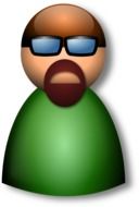 man in 3d glasses as an illustration