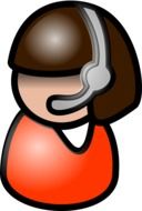 Operator girl clipart