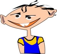 strange boy cartoon drawing