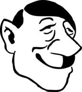 adolf hitler caricature