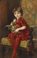 canvas depicting a little girl