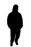 black men's silhouette