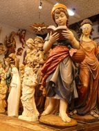 various female sculptures indoor