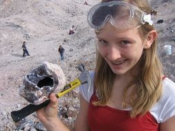 portrait of children at the archaeological site