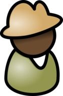 figure of a man in a hat