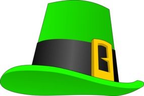 green male hat