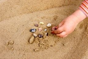 sand summer hand