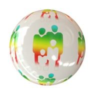 ceramic bowl with a picture of the family