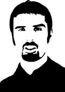 Portrait of serious man