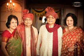 indian women in colorful traditional costumes