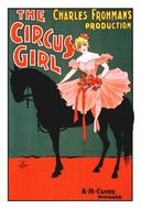 poster with a girl in a circus