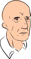 bald man as a clipart