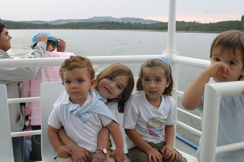 kids on a big boat
