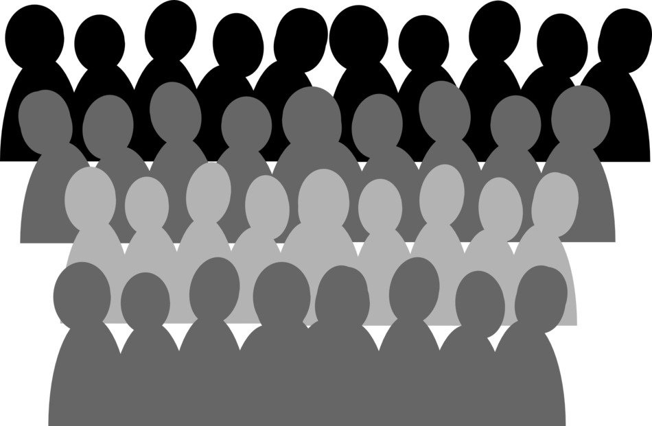 abstract graphic image of a group of people