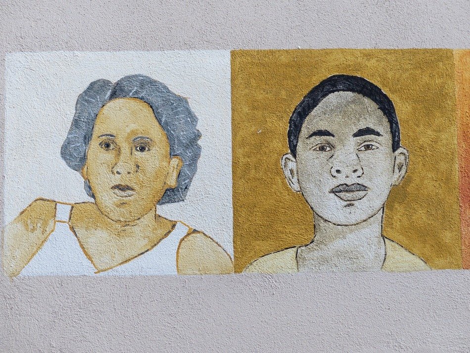 portrait image of a man and a woman