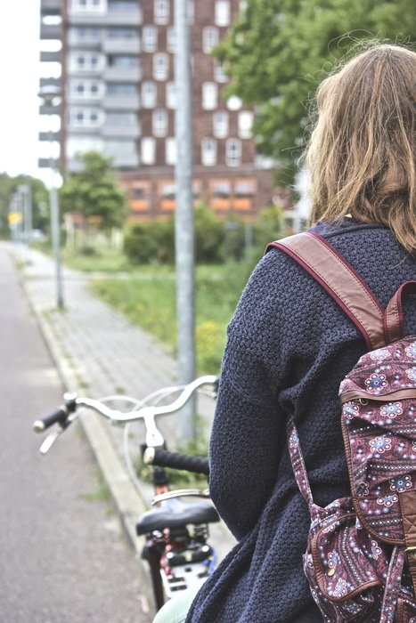 Girl with the bike