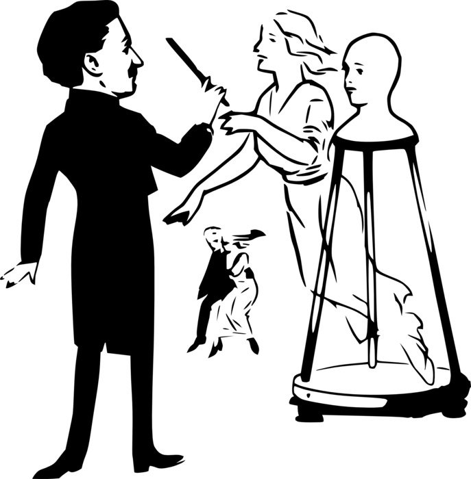graphic image of the magician