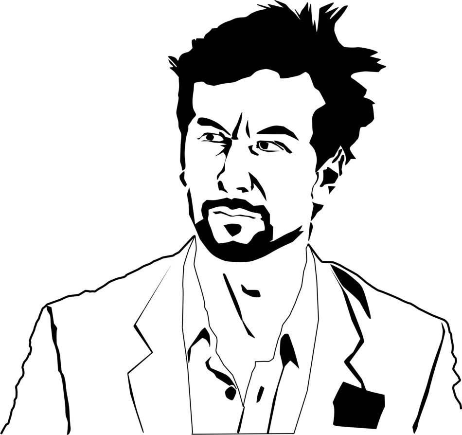 man person drawing