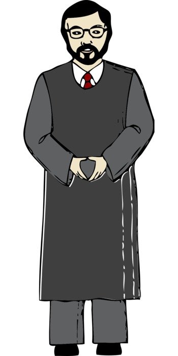 pastor, man in robe, illustration