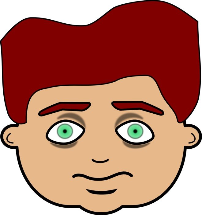 graphic image of the face of an unhappy child