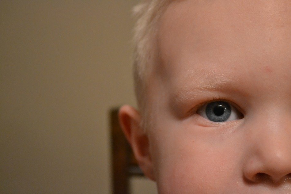 Face of the young boy
