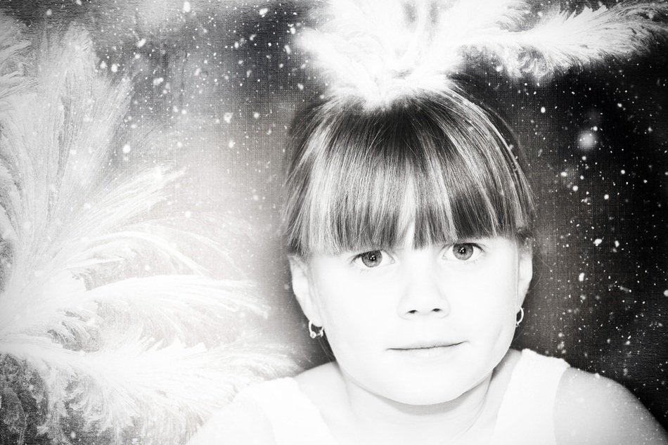 girl face with bang portrait