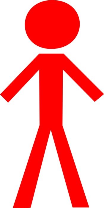 stick figure red drawing