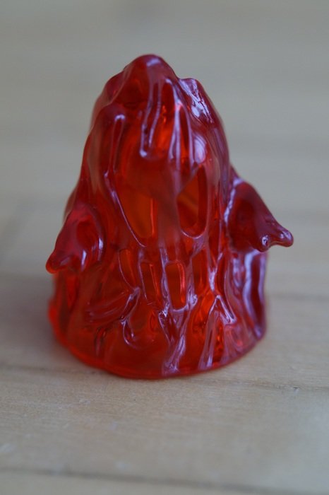 red plastic monster