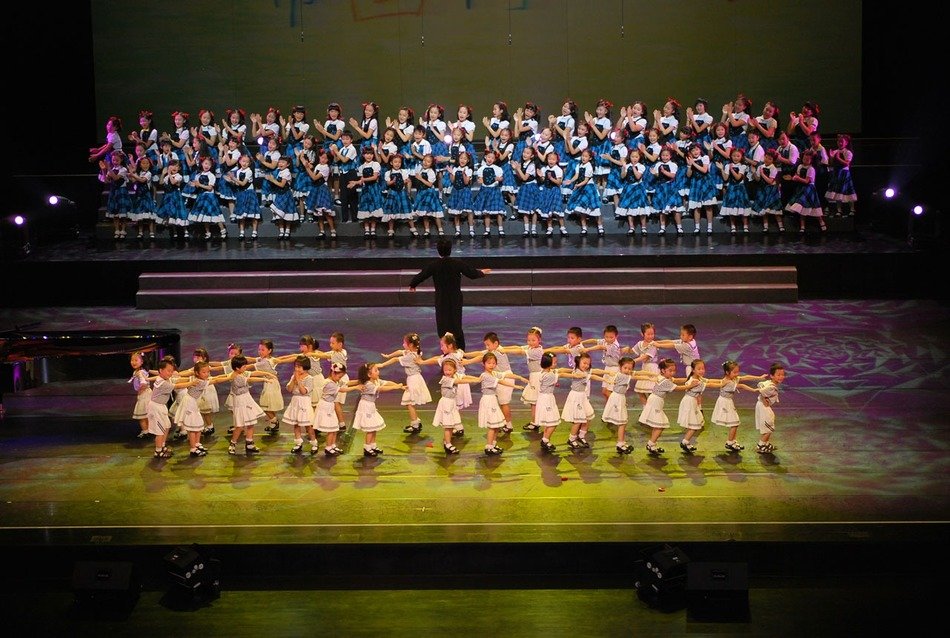 picture of the children are performing