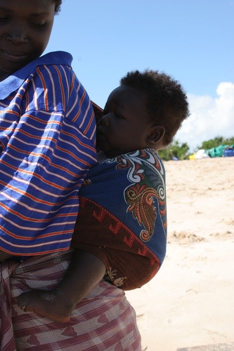 baby carrying africa