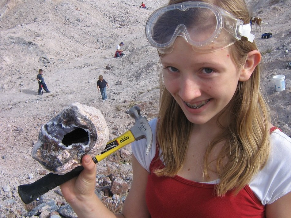 portrait of children at the archaeological site