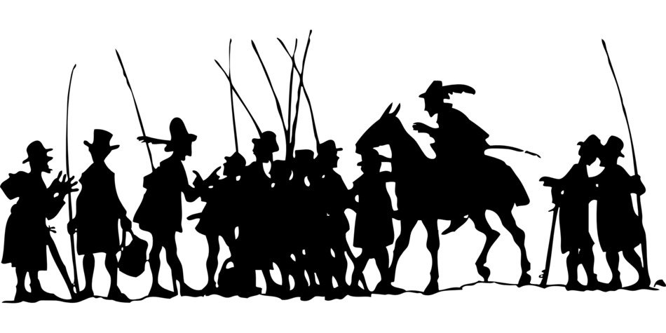 Silhouette of the battle