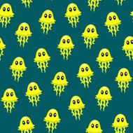 Pattern of yellow jellyfish
