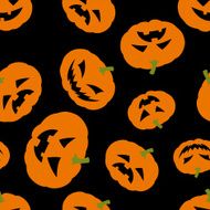 Halloween background with pumpkins N14