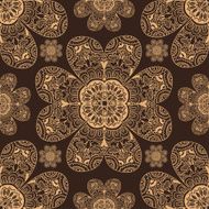 Beige and Brown Seamless Pattern