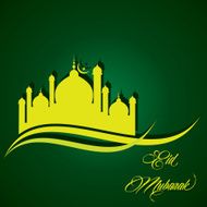 Creative Eid greeting vector illustration N3