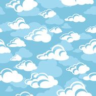 Seamless pattern with clouds N6