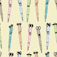 Seamless big-eyed emotional pens N2