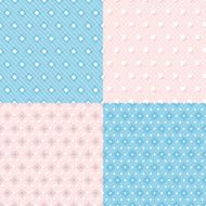 Set of geometric colorful seamless patterns N3