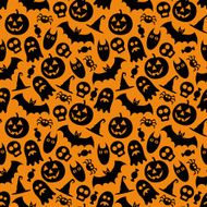 Halloween vector seamless pattern N10