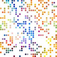 Colorful Random Dots Background Creative Design Templates N32