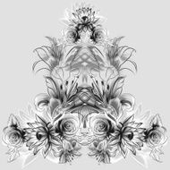 Flowers Roses lilies and camomile N25