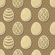 Easter eggs seamless pattern