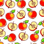 seamless red apples