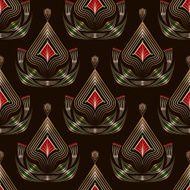 Seamless pattern graphic ornament Floral background N2