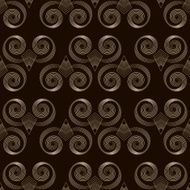 Seamless pattern monochrome art deco ornament