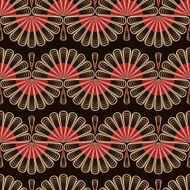 Seamless pattern graphic ornament Floral background N3