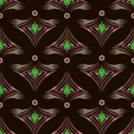 Seamless pattern graphic ornament Floral background N5