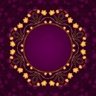 Autumn Decorative Frame Vector illustration