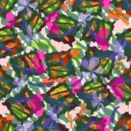 Cheerful summer background in vivid colors
